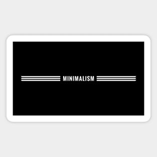 Triple Lined Minimalism (white version) - Minimal DM Magnet